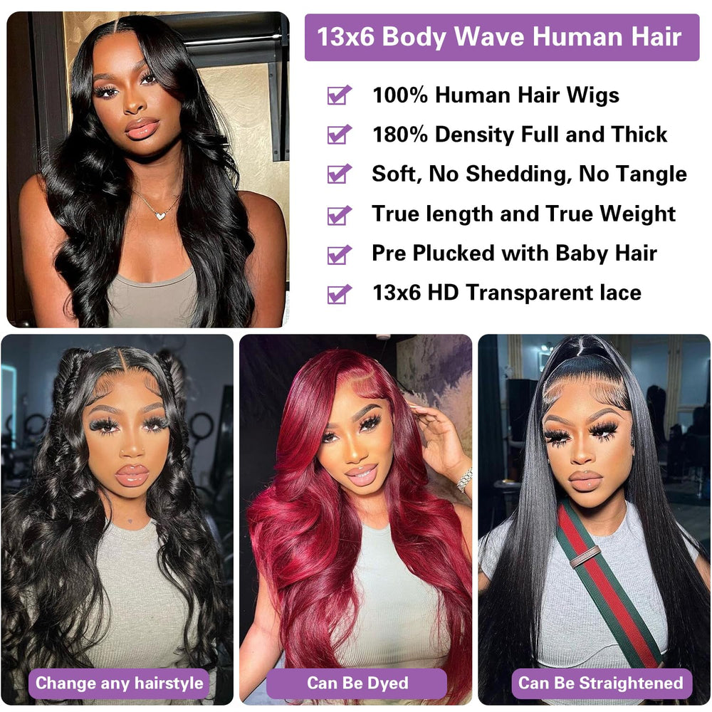 WPRWPR pre-plucked natural hairline with baby hairs enhances a natural, ready-to-wear look.
