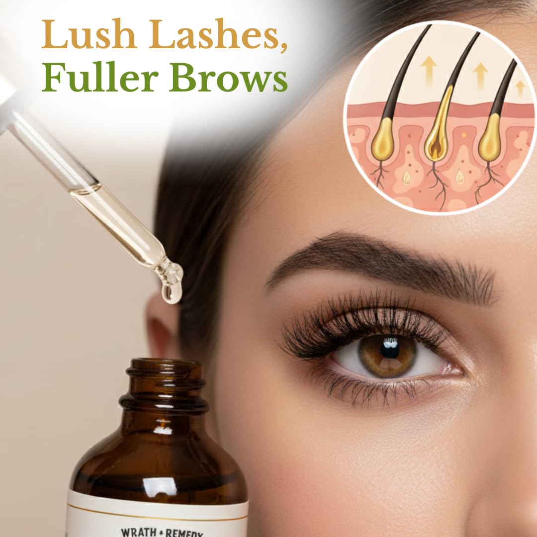 Wrath & Remedy cold-pressed castor oil in amber bottle for skin hydration