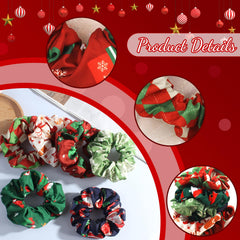 WRBAJIS candy scrunchie adds playful festive flair to any hairstyle