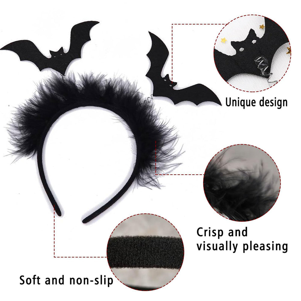 WRBAJIS bat headband worn by a woman for versatile styling