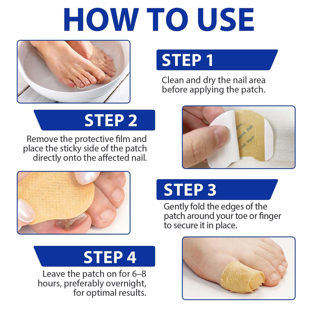 WRFAATGO patches securely adhere to nails during wear for continuous care.