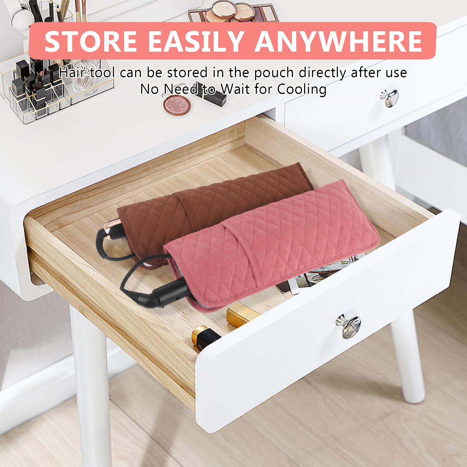 WRORUNER heat-resistant bag protects surfaces from heat up to 482℉.