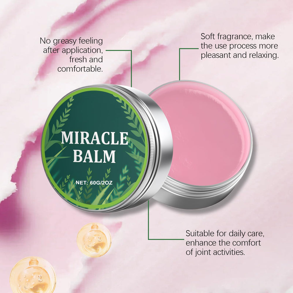 WRTHYT Miracle Balm applied to hands delivering lasting moisture.