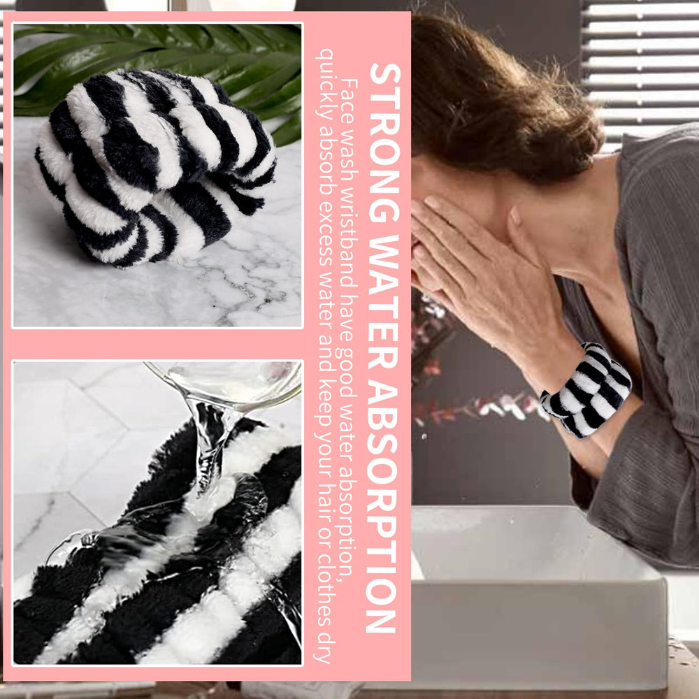 WSYUB headband width 2-08 inch provides soft, snug support during cleansing.