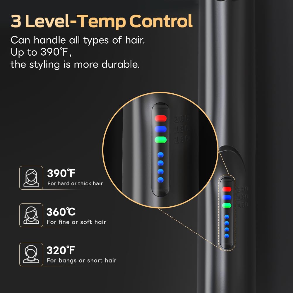 WSATFB cordless 2-in-1 with ceramic plates for smooth, quick heat.