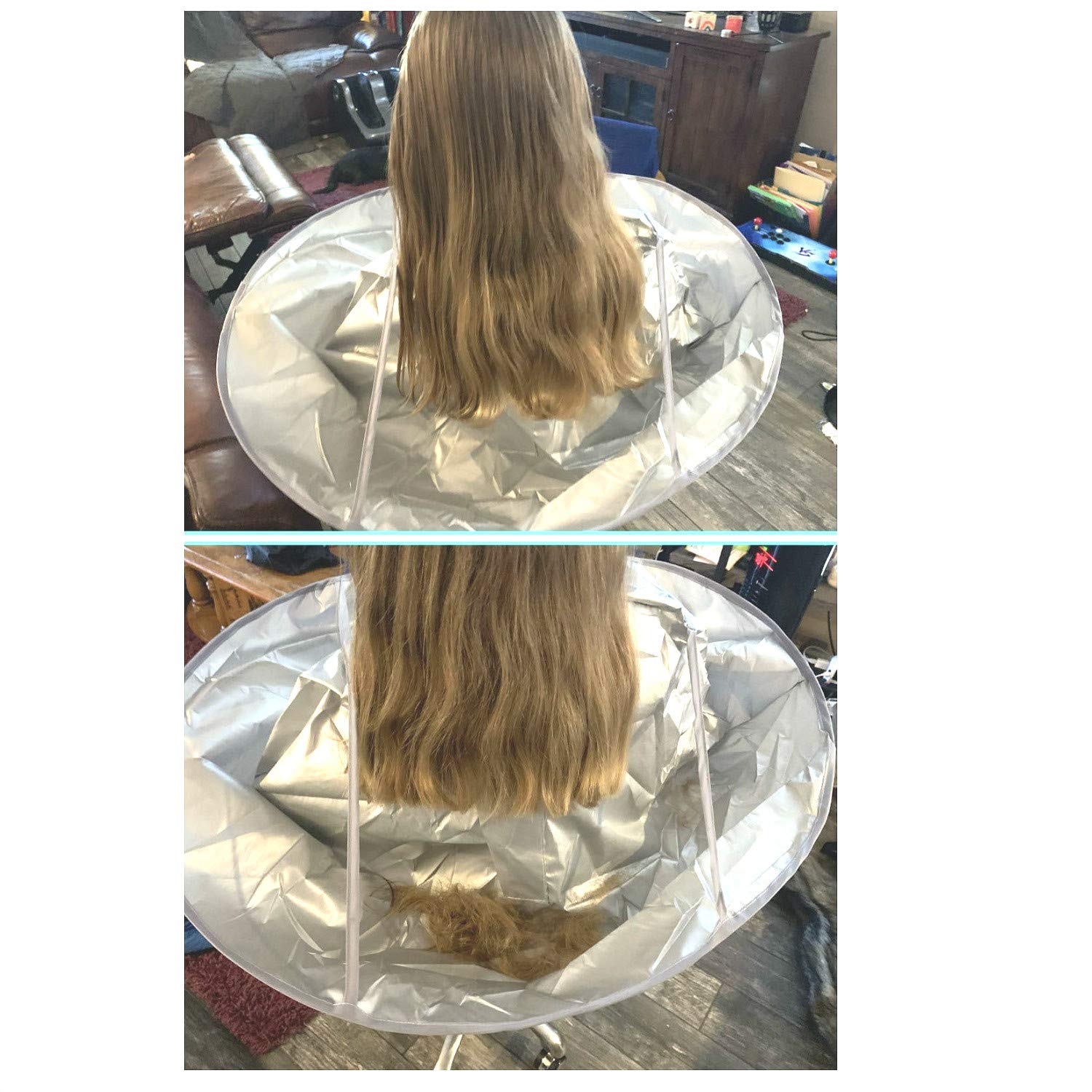 Wsevinn cape offers waterproof and anti-static protection during styling