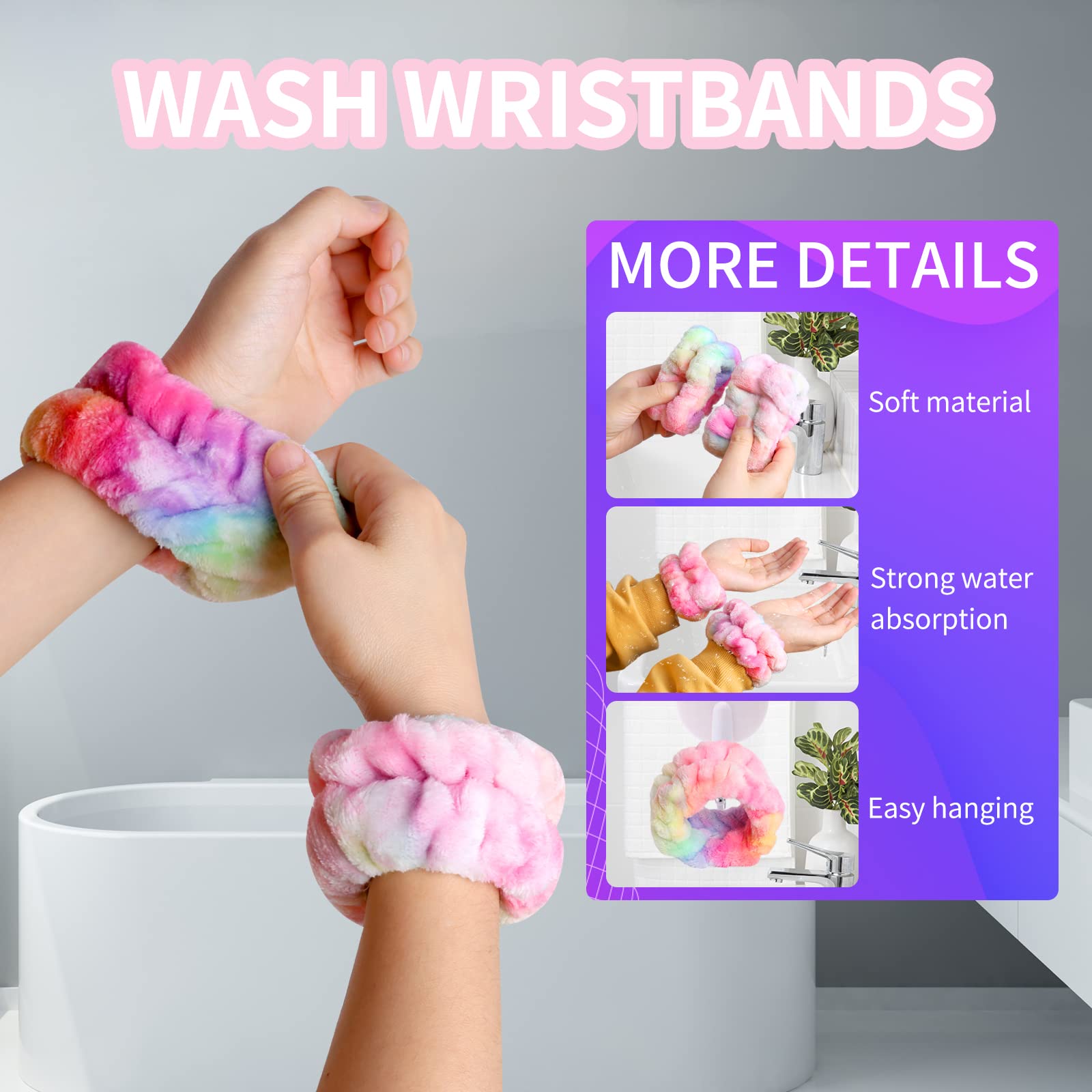 WSYUB plush nap headband close-up shows soft texture and stretch.