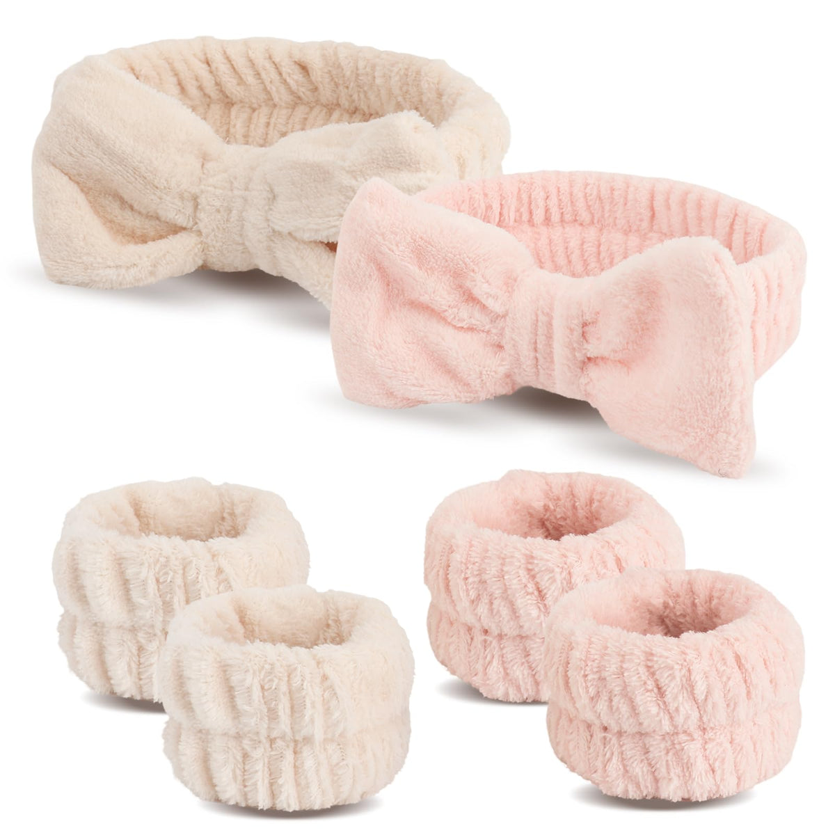 WSYUB spa headband set keeps hair back during cleansing for neat skincare routine