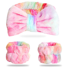 WSYUB spa headband-wash-face keeps hair dry during cleansing, soft and plush.