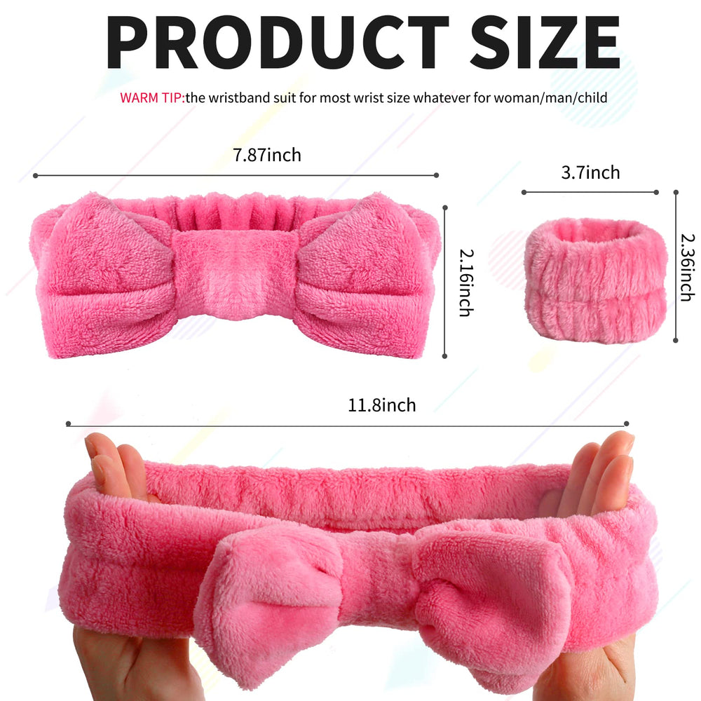 WSYUB spa wristband watermelon-red highly absorbent for face washing