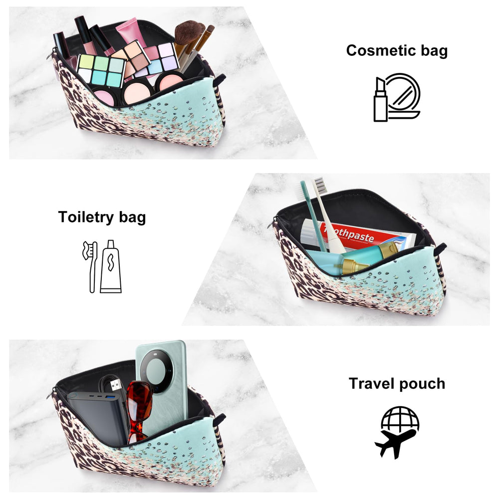 Wteehn makeup brush storage bag keeps brushes protected during trips.