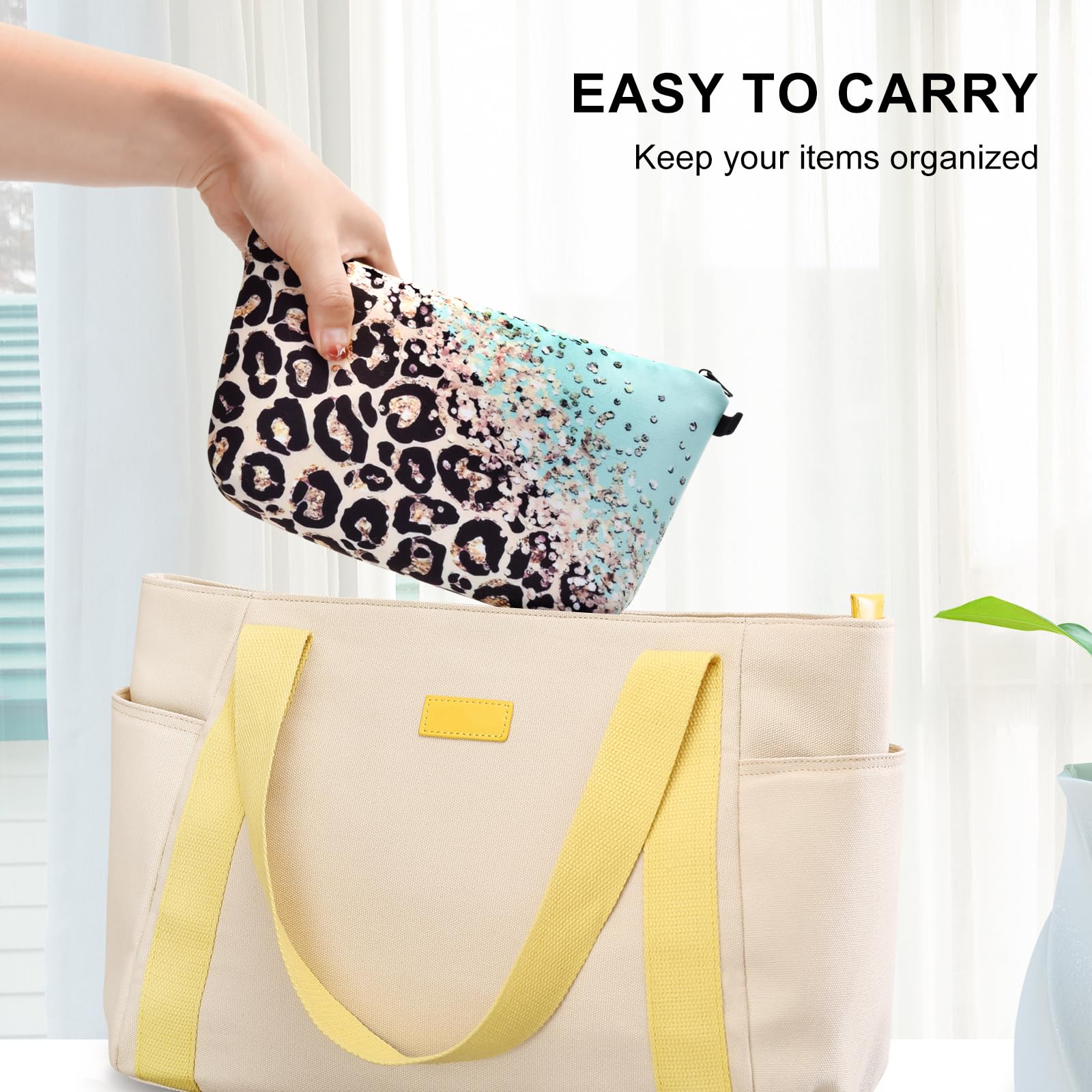 Wteehn travel accessory bag helps store cables and small electronics neatly.
