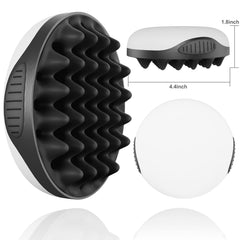 WTTORDE afro waves brush flat side with small holes for compact, defined hairstyles
