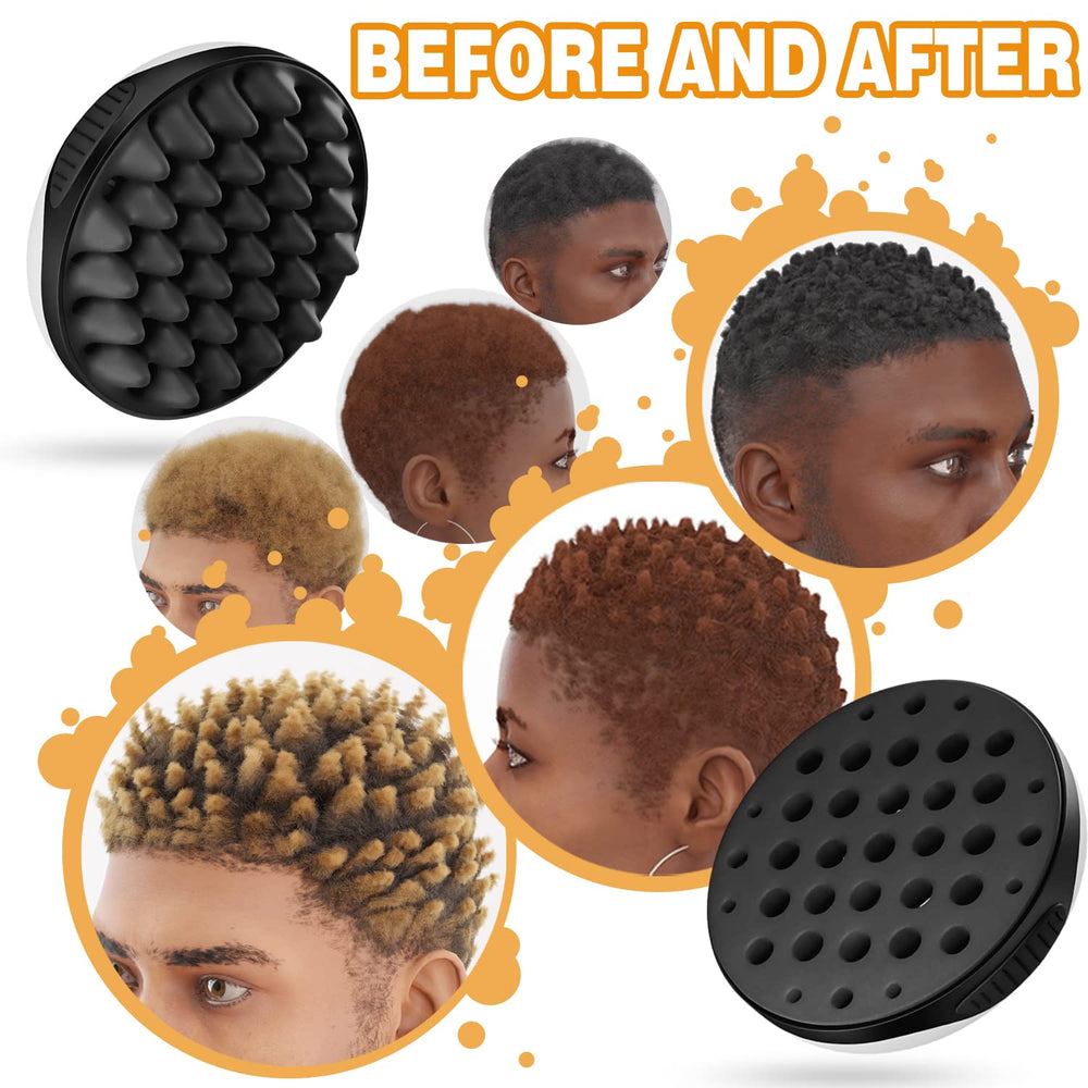 WTTORDE afro waves brush wave side with large holes adds volume and lift