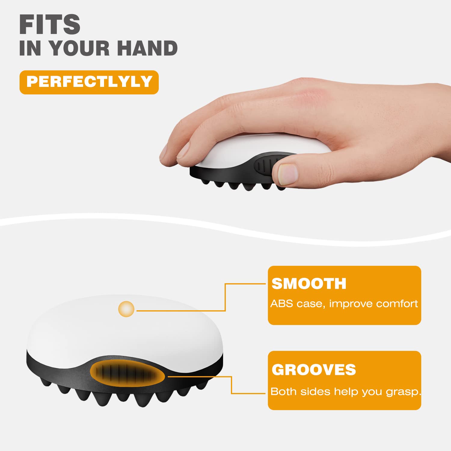 WTTORDE silicone brush with anti-slip handle for secure grip during styling