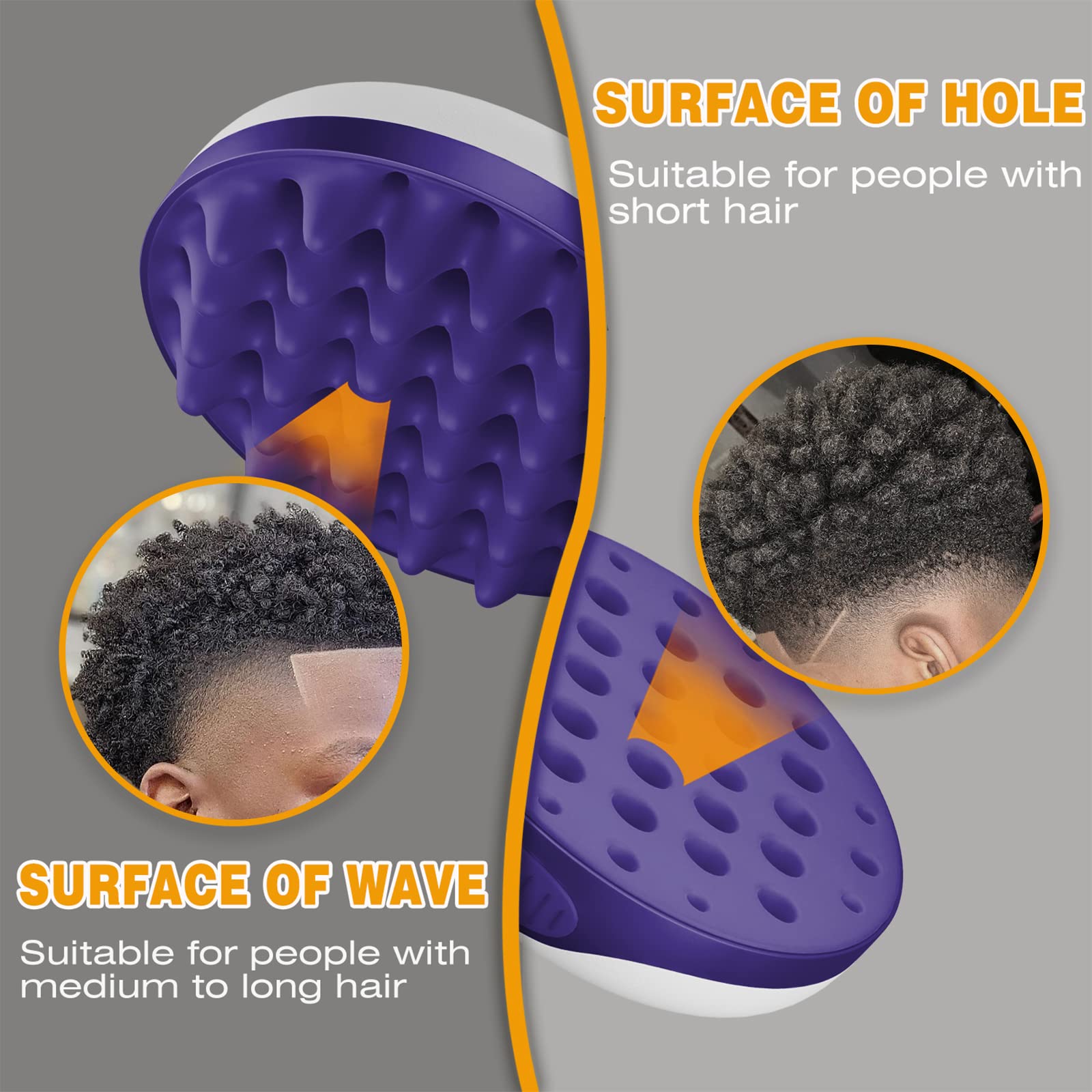 WTTORDE silicone brush held in hand highlighting ergonomic, portable design.