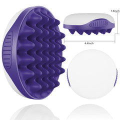 WTTORDE silicone brush flat side close-up for tame curls and smooth application.