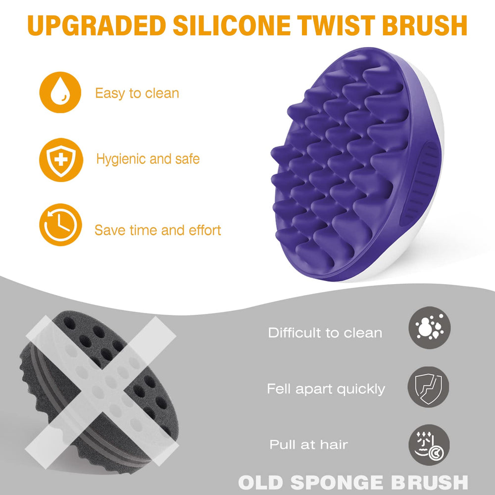 WTTORDE silicone brush used with hair-care routine demonstrates versatility.
