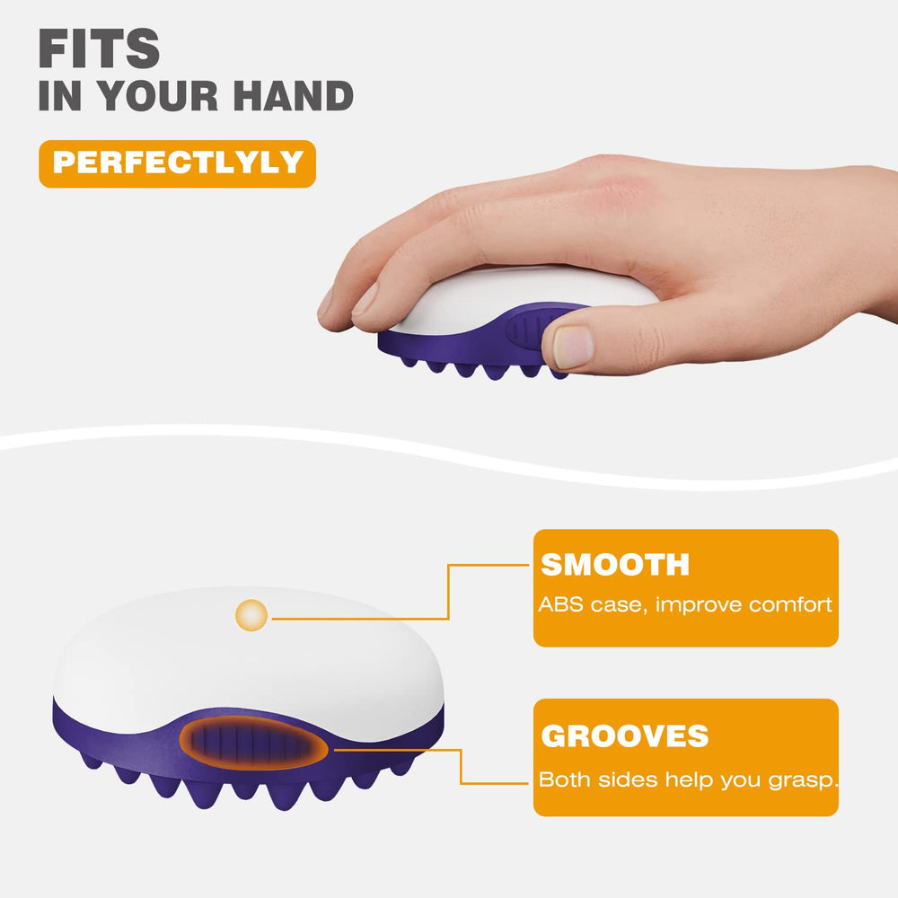 WTTORDE silicone brush with non-slip strips demonstrates secure grip during styling.
