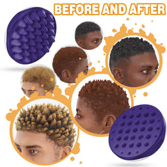 WTTORDE silicone brush wavy side close-up displaying curl-creating holes.