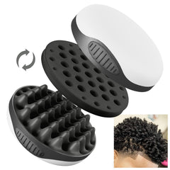 WTTORDE silicone twist curl brush detachable two-sided tool for quick, salon-like afro curl styling