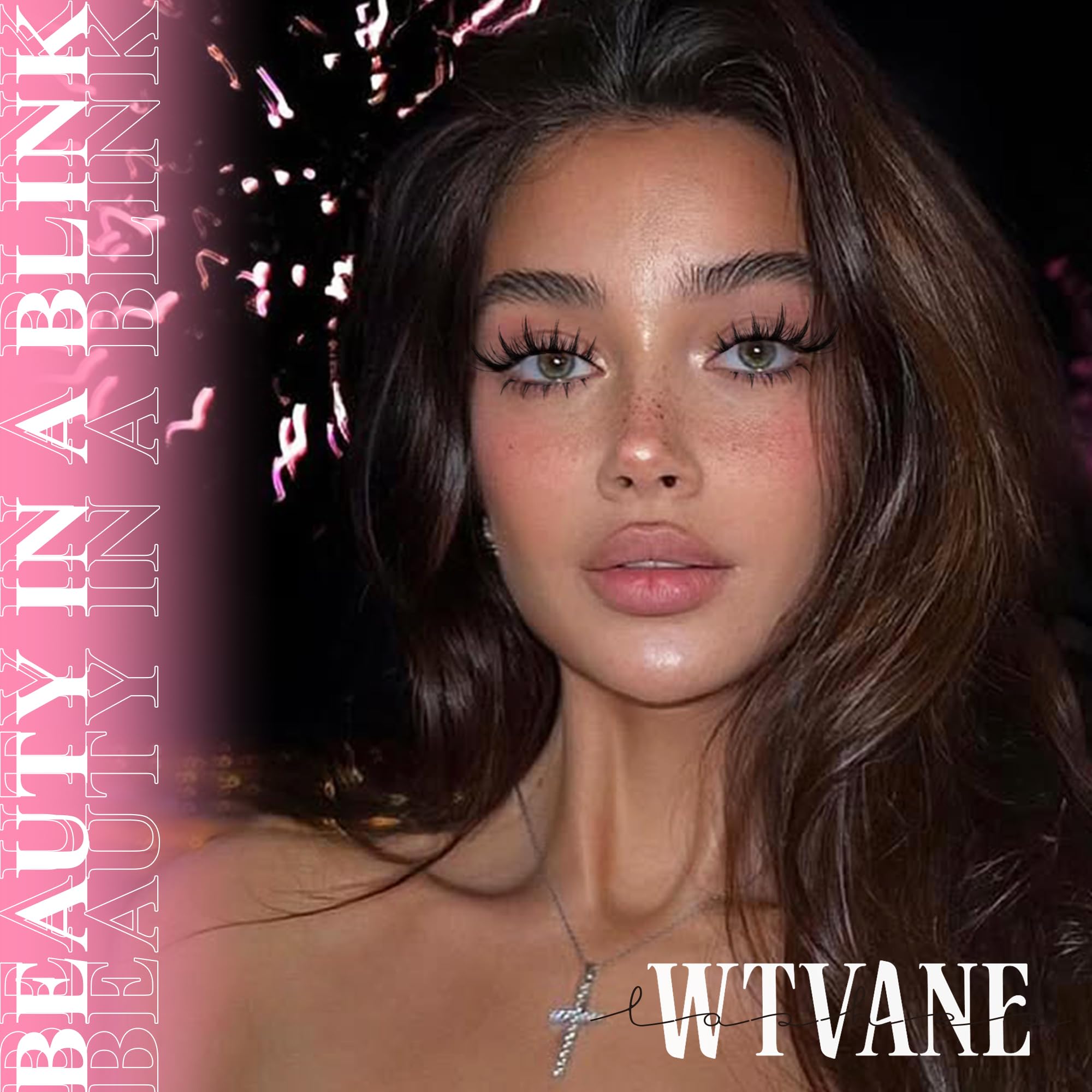 WTVANE lash extension tweezers in-use for precise cluster placement
