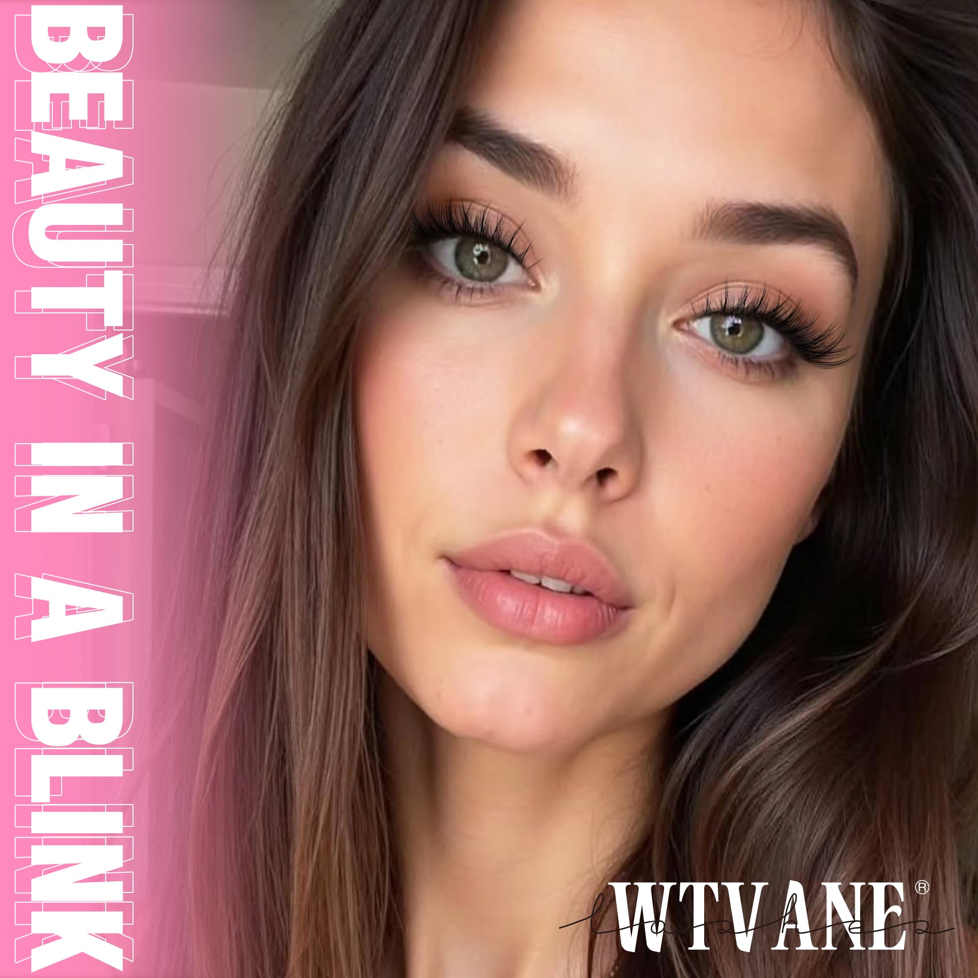wtvane natural-look application demonstrates wispy results with a soft, believable lash line