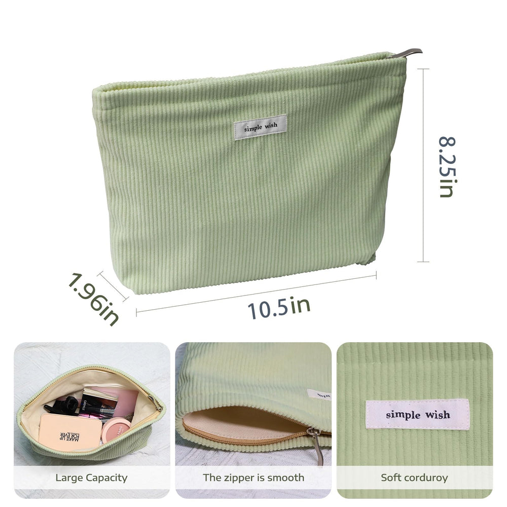Wudygirl travel makeup bag inner canvas layer showing sturdy base for protection