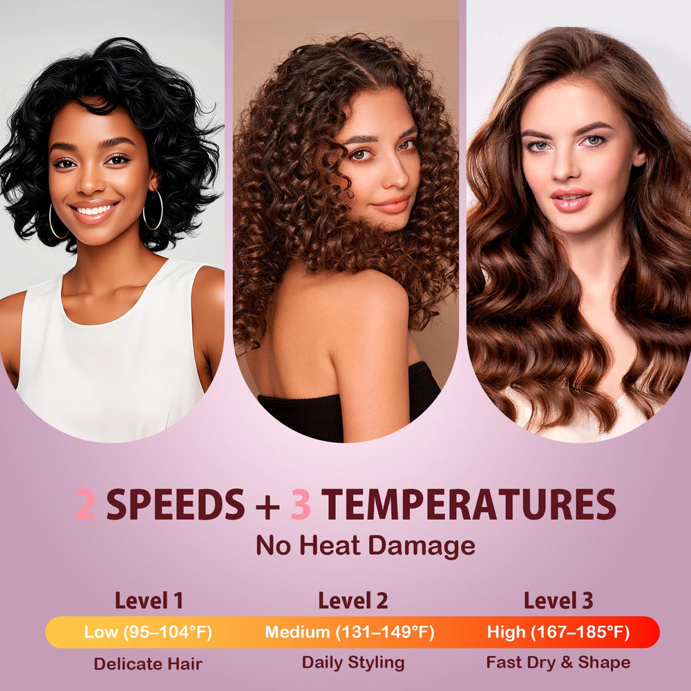 WUFAYHD ceramic tips shield hair during heat styling.