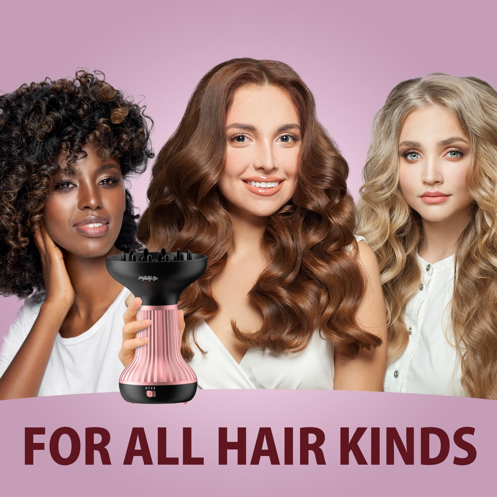 WUFAYHD two airflow settings adapt to styling needs.