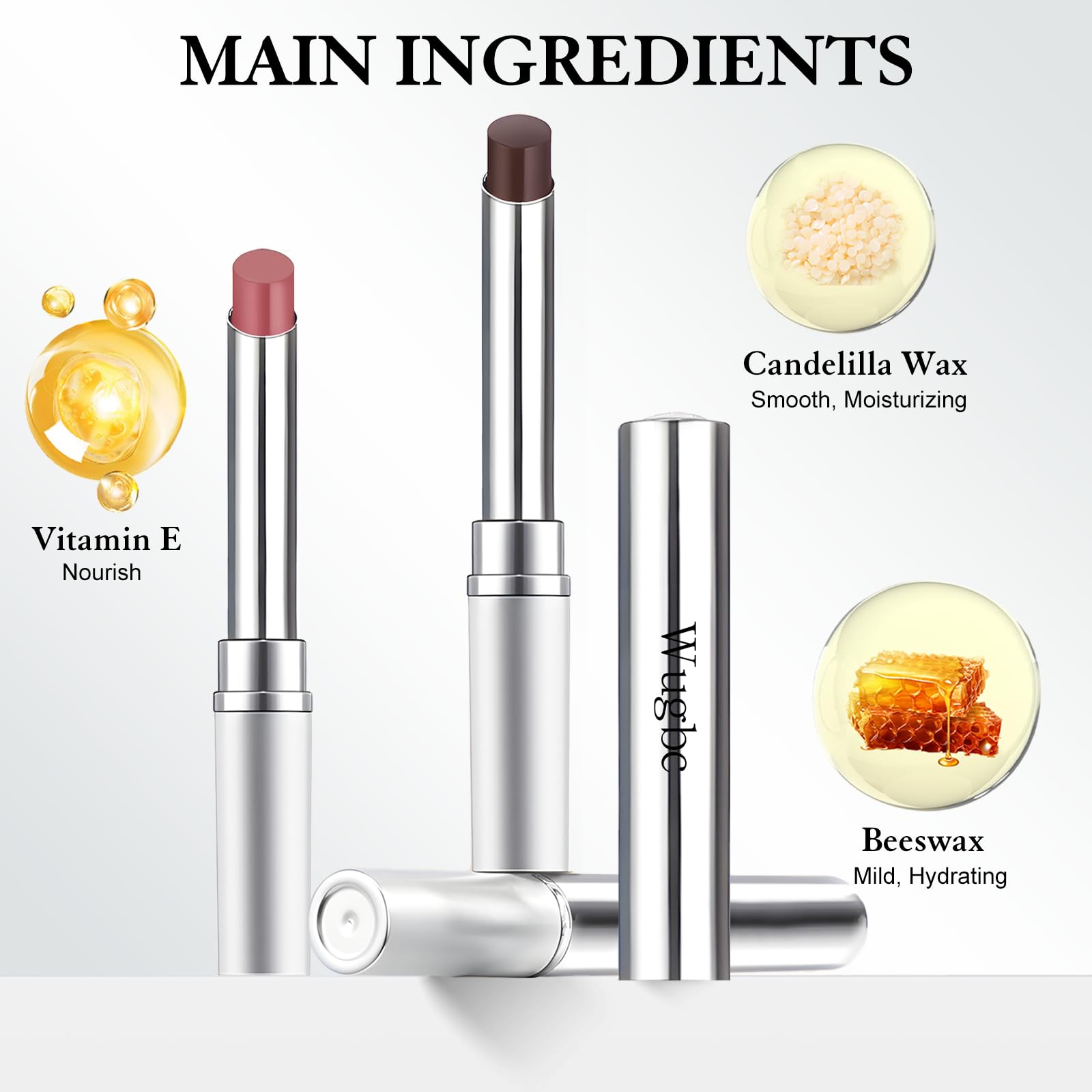 Wugbc hydrating lip balm with vitamin E delivers moisture