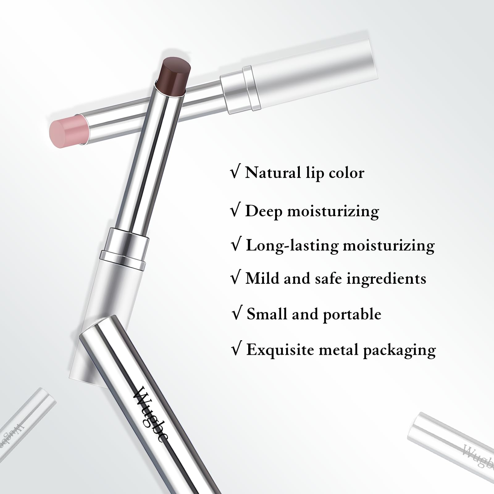 Wugbc nourishing lip care close-up illustrating smooth finish