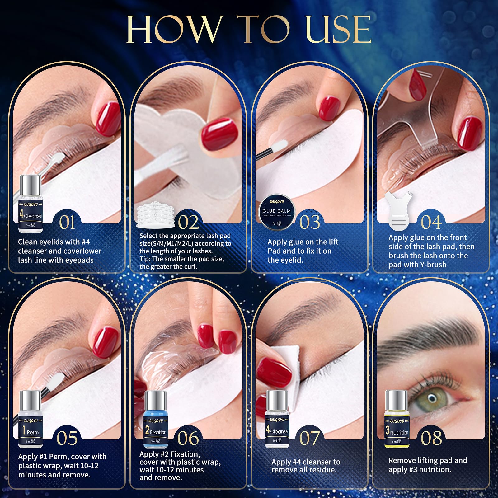 WUGOYU fixation lotion seals curl with reliable results