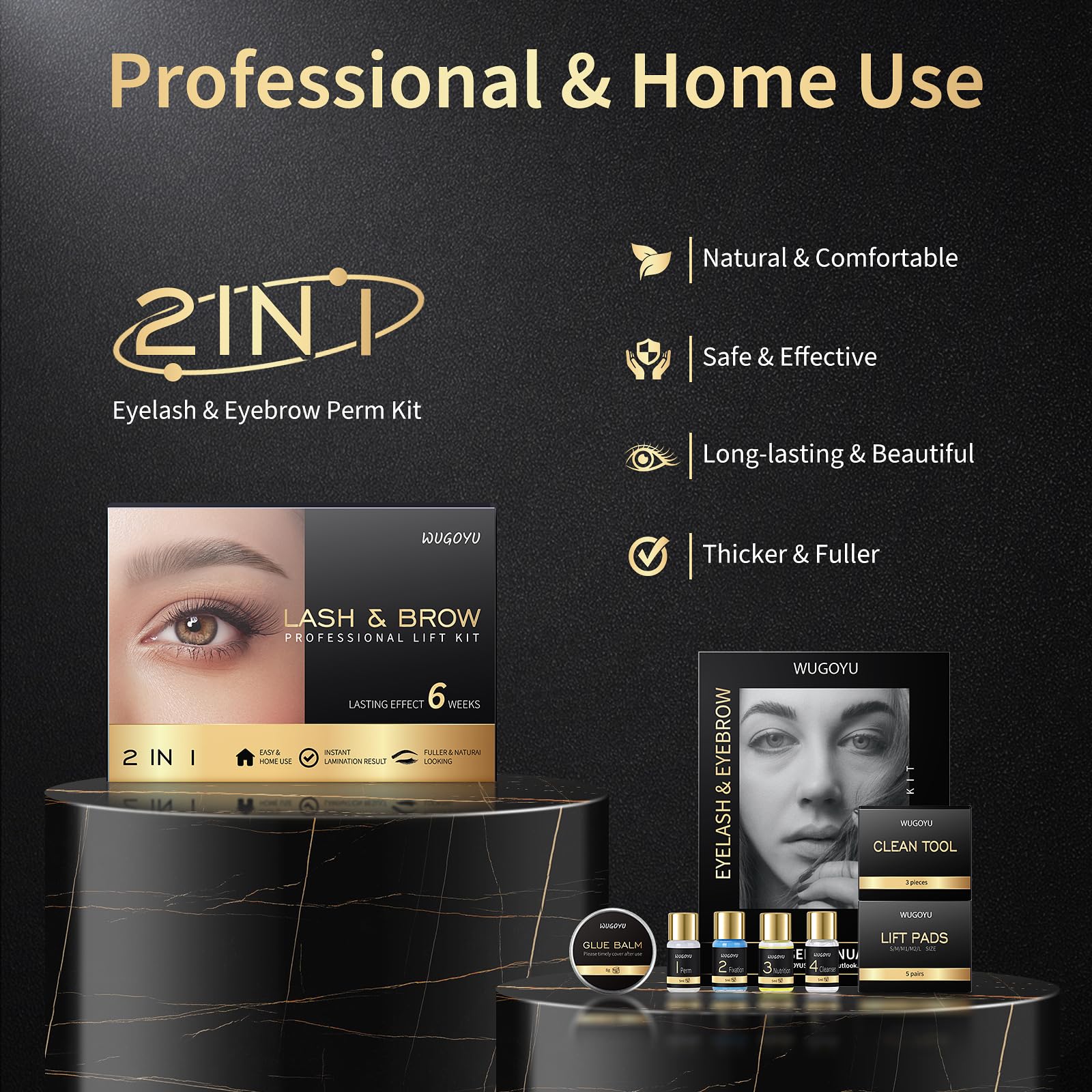 WUGOYU kit contents including tools implies complete home-use solution