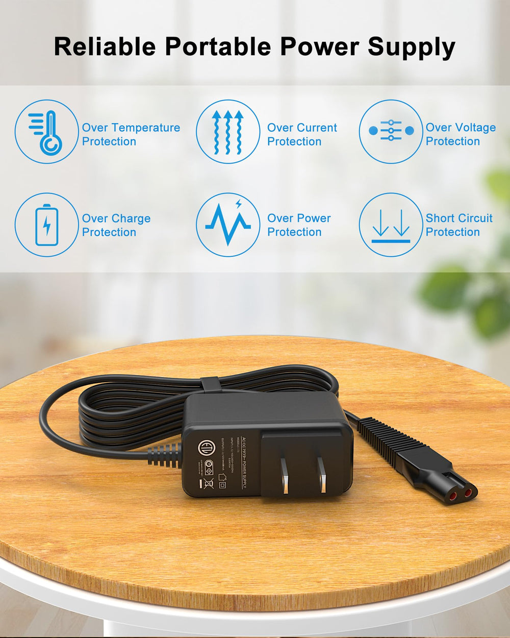 WUKUR charger with surge and over-current protections for safe charging