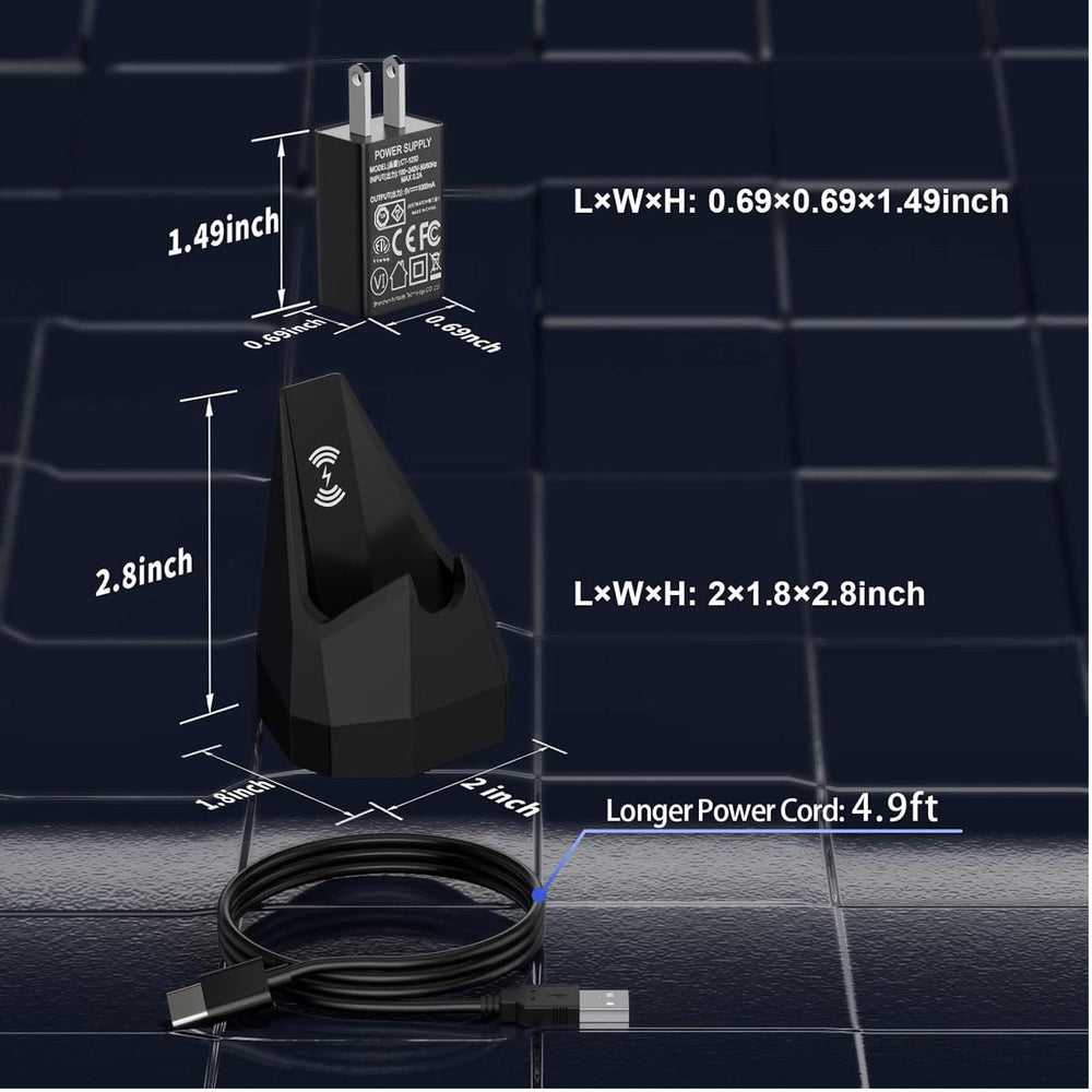 WUKUR charging dock close-up shows durable waterproof shell for long life.
