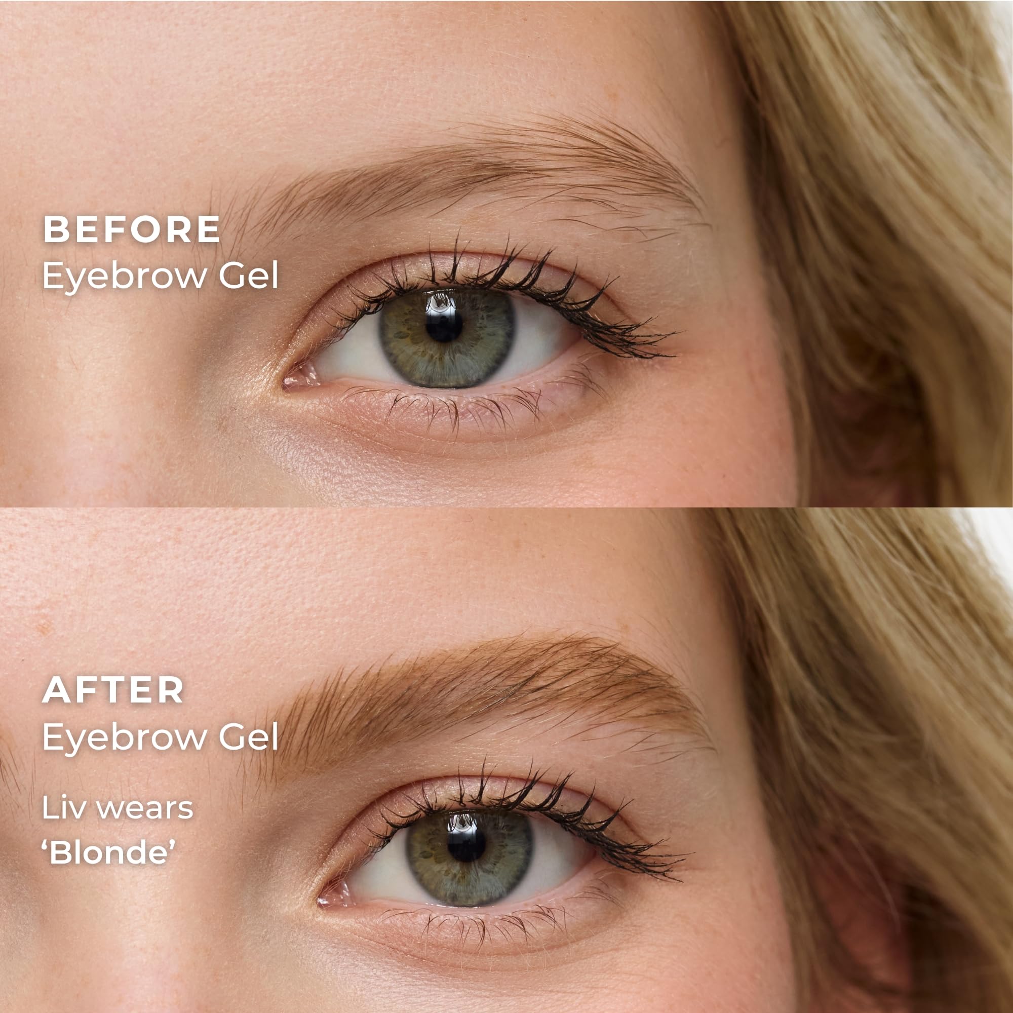 WUNDERBROW angled brush detail enables precise brow shaping.