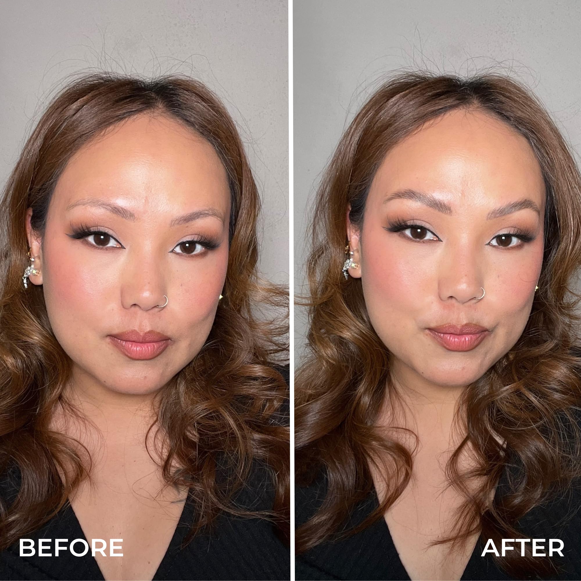 WUNDERBROW brunette two-tone powder blends for a soft ombre brow effect.