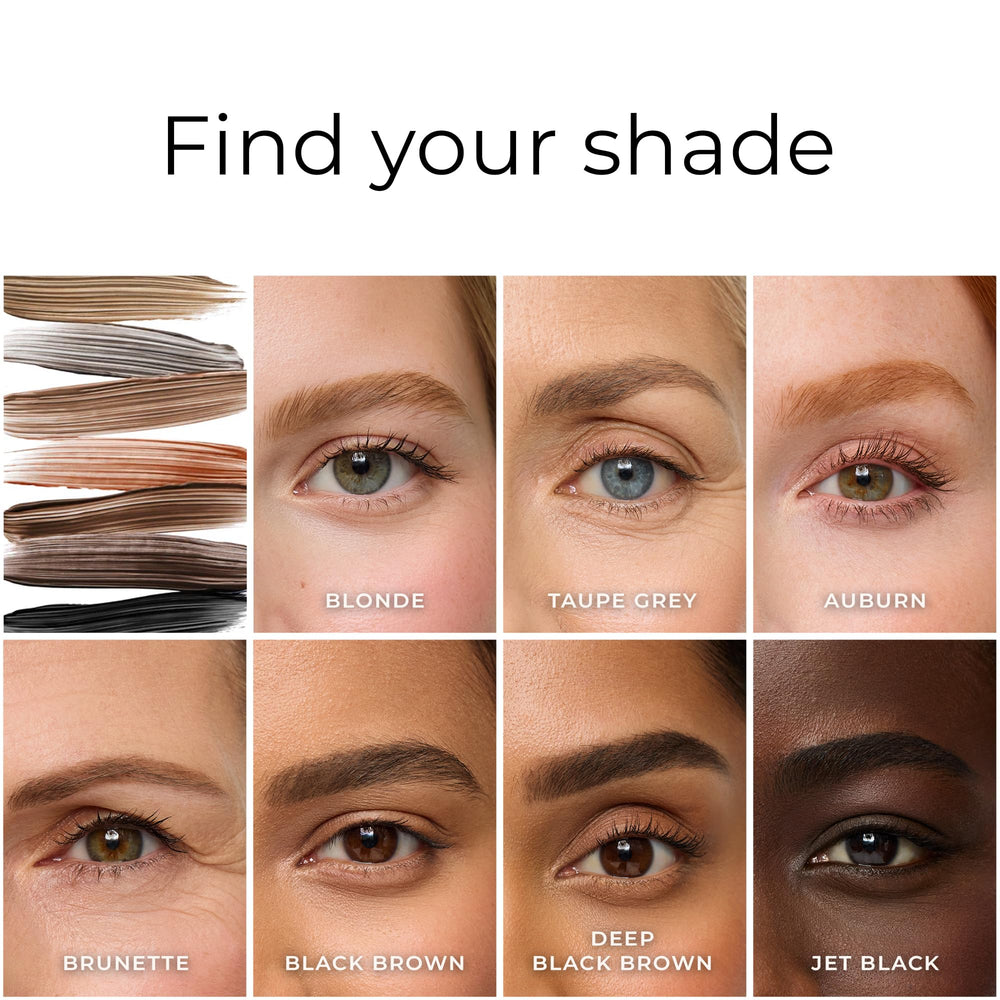 WUNDERBROW Eyebrow Gel auburn skin swatch reveals natural color payoff
