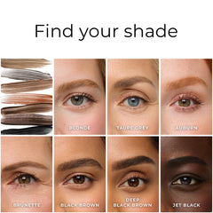 WUNDERBROW Eyebrow Gel auburn skin swatch reveals natural color payoff