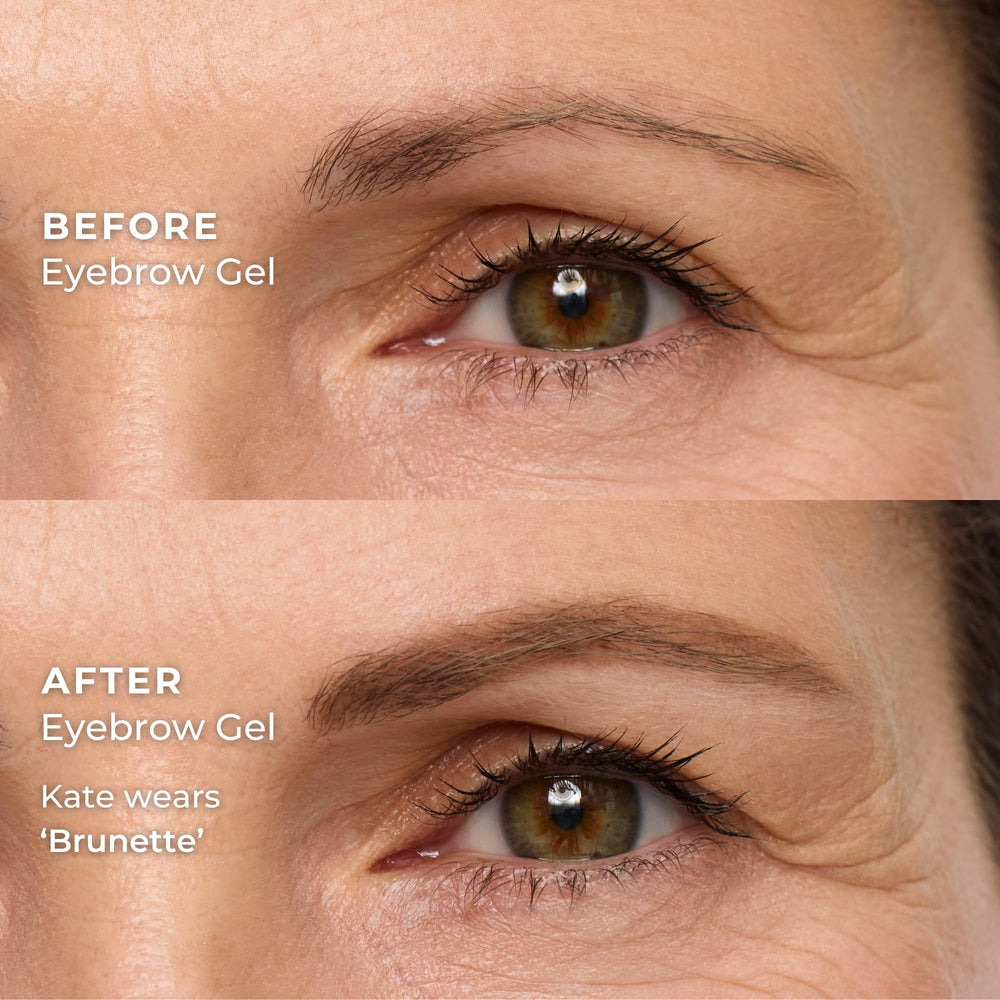 WUNDERBROW Brunette shade on brush demonstrates precise shaping and easy filling.