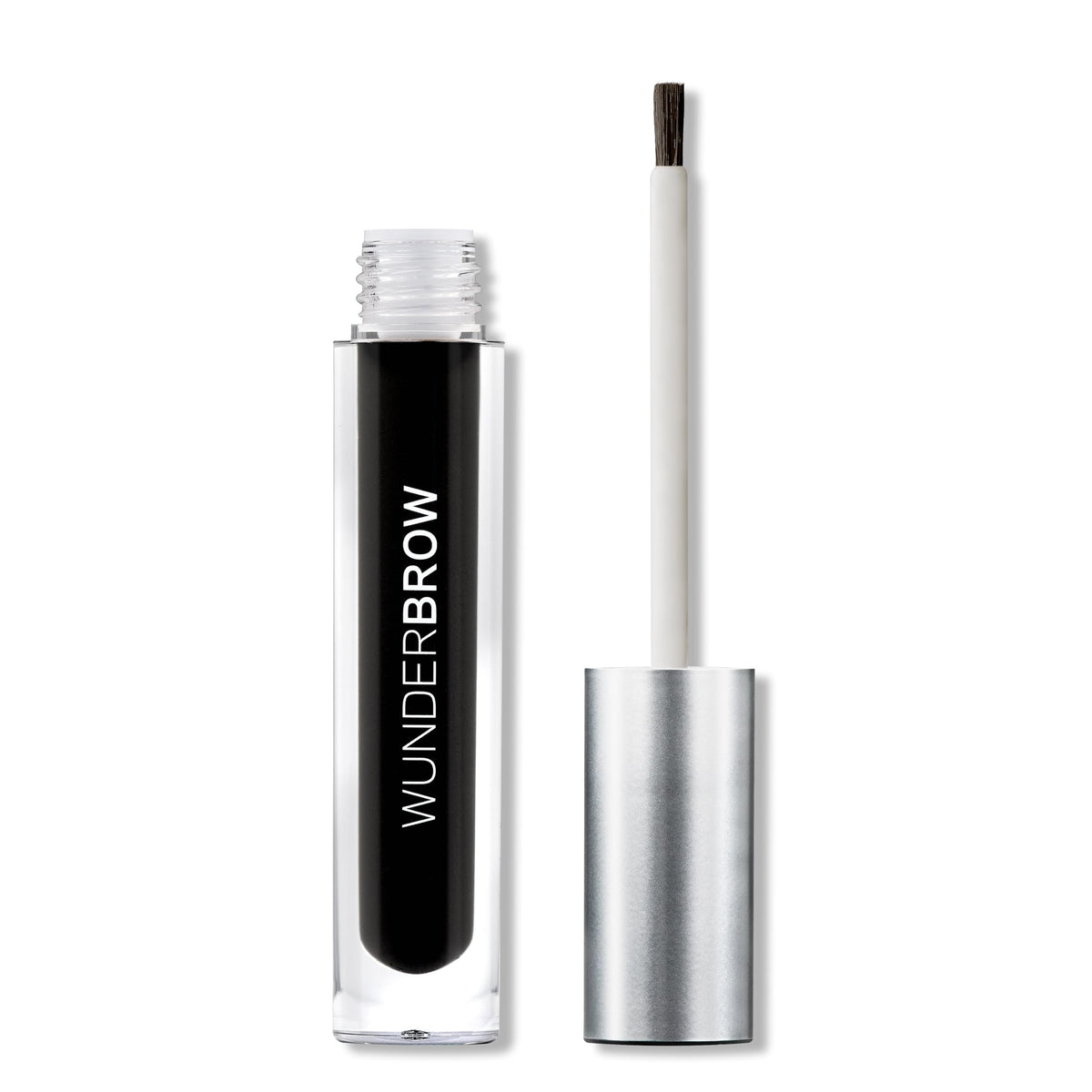 WUNDERBROW Eyebrow Gel tube close-up in jet black showing long-lasting color