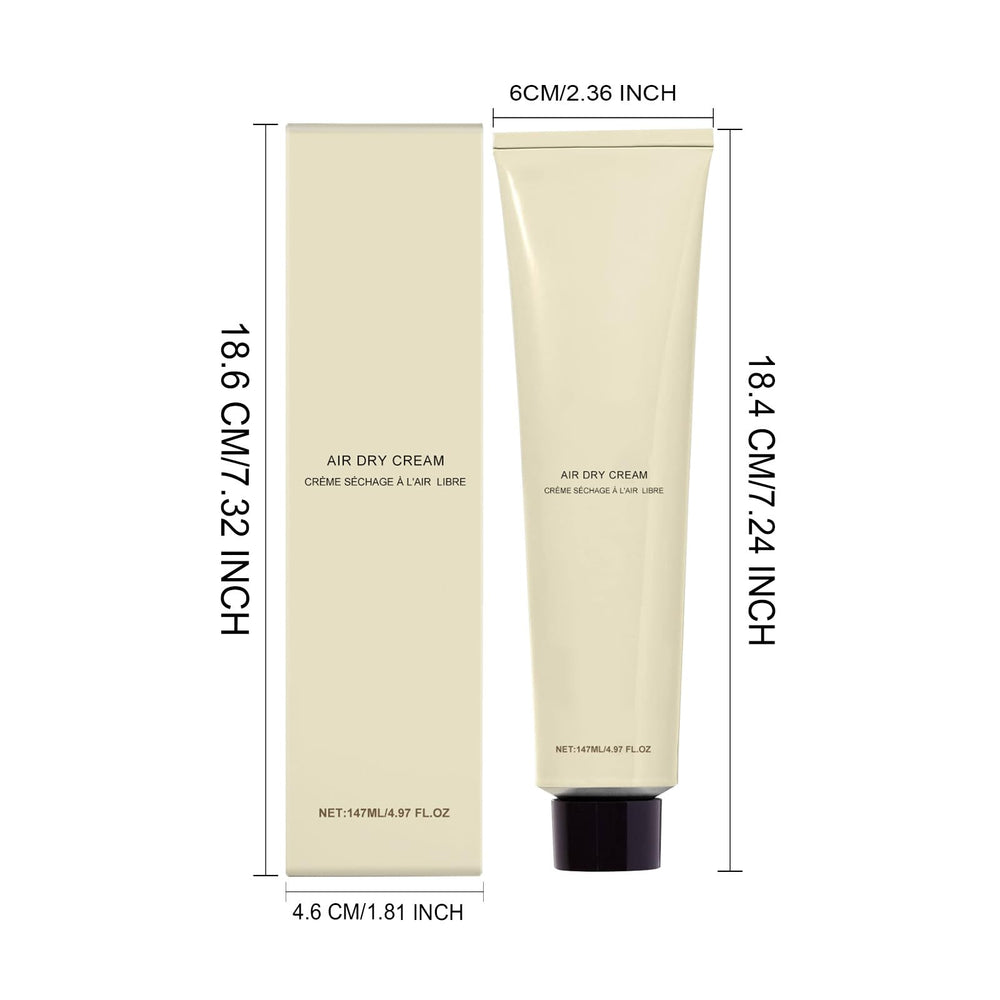 Wwkhhrst Air Dry Cream hair application demonstrates quick, heat-free styling for natural texture.