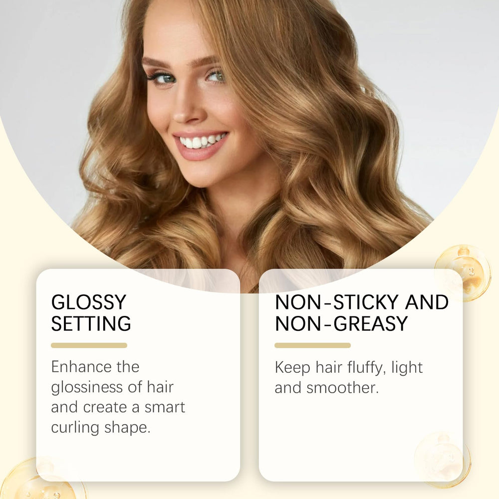 Wwkhhrst Air Dry Cream second day hair revival shows easy reactivation.