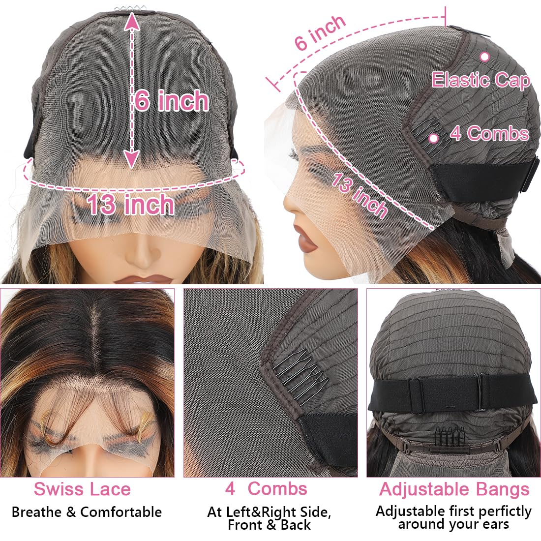 WXG glueless lace-front wig offers quick wear and reliable hold.