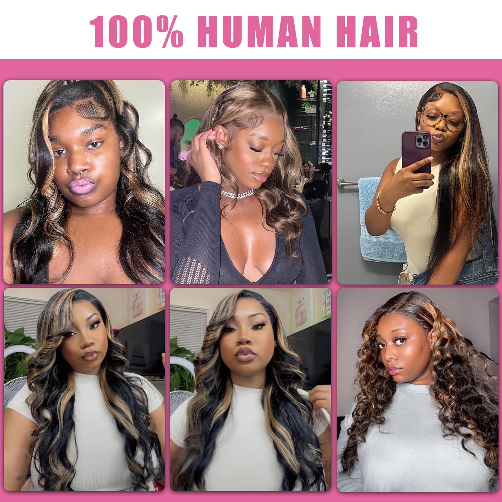 WXG baby-hair detailing enhances natural hairline for versatile styling.