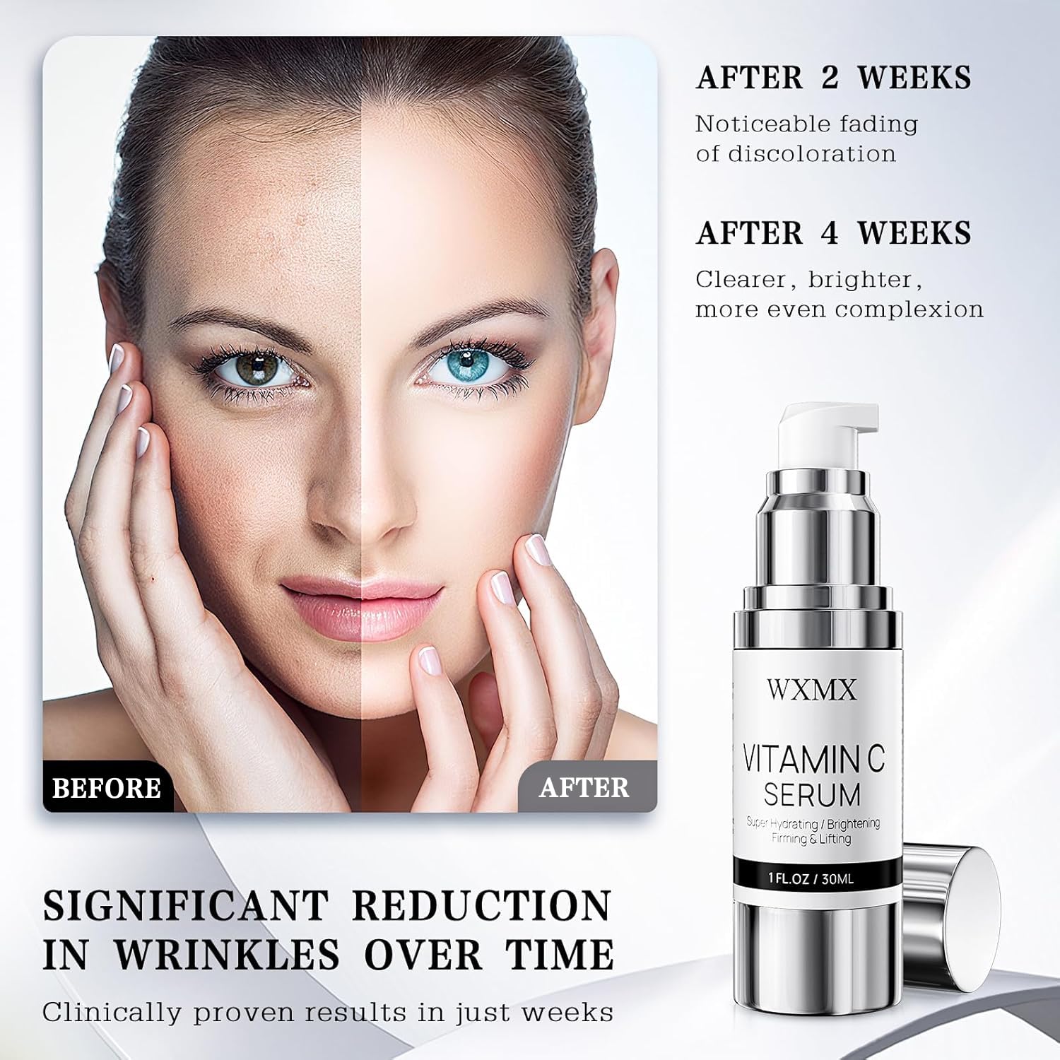 WXMX Super C Serum application-glide supports smooth layering in morning skincare
