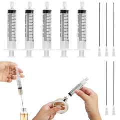 WXS-CHALL 5pack 10ml syringes for precise perfume extraction and refilling.
