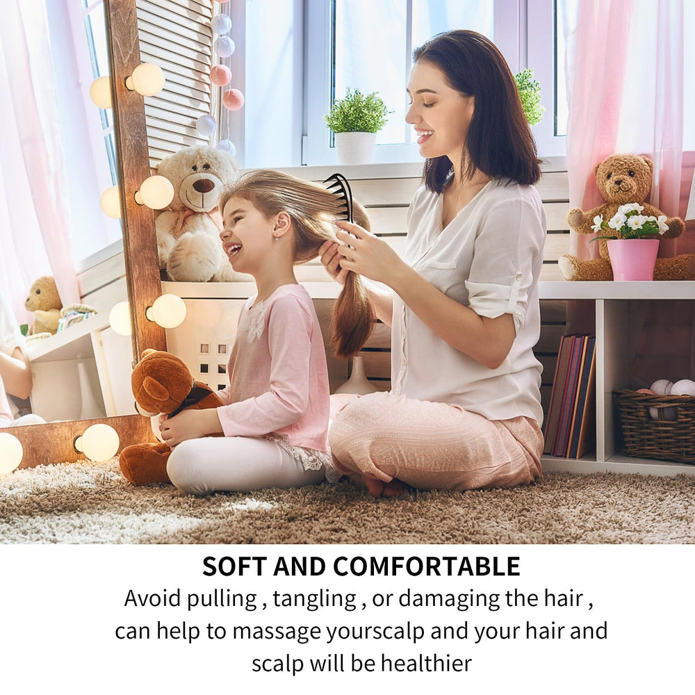 wy-lighting-level anti-static-abs-comb smooths hair without static buildup.