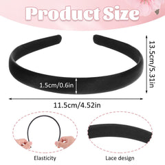 WY LIGHTING LEVEL headband soft fabric black side view comfortable everyday wear
